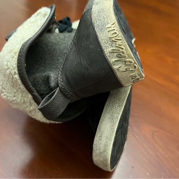 Sam Edelman hi /low top sneakers with faux shearing lining shoes size 7.5 - Picture 10 of 16